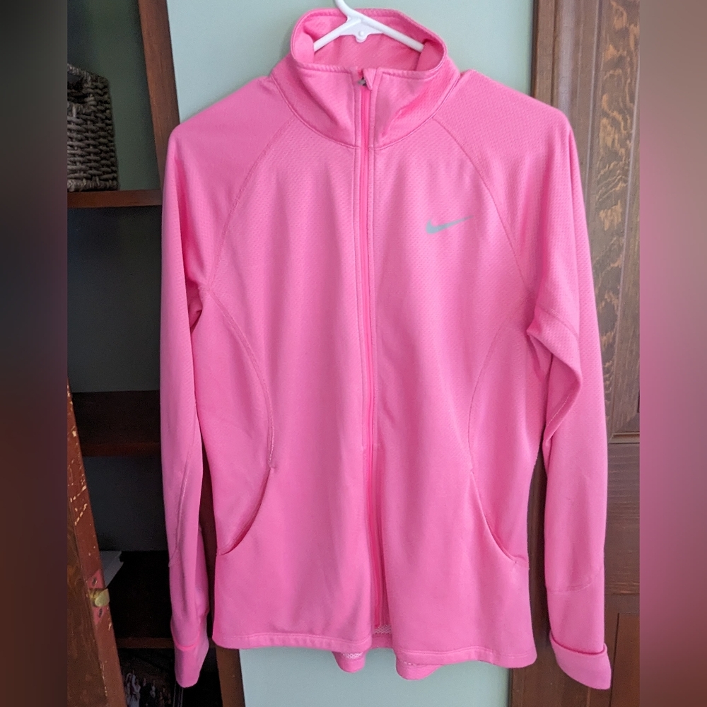 Ladies pink Nike DRI FIT jacket